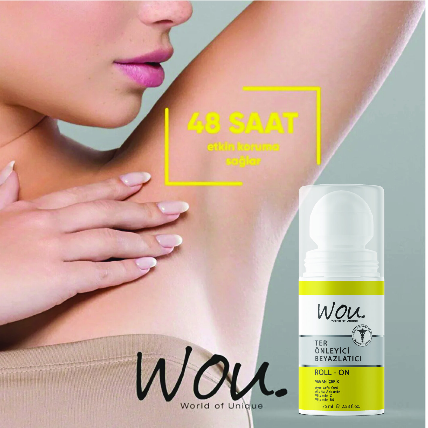 Wou Ter Önleyici Beyazlatıcı Roll-On 75 Ml - Görsel 2