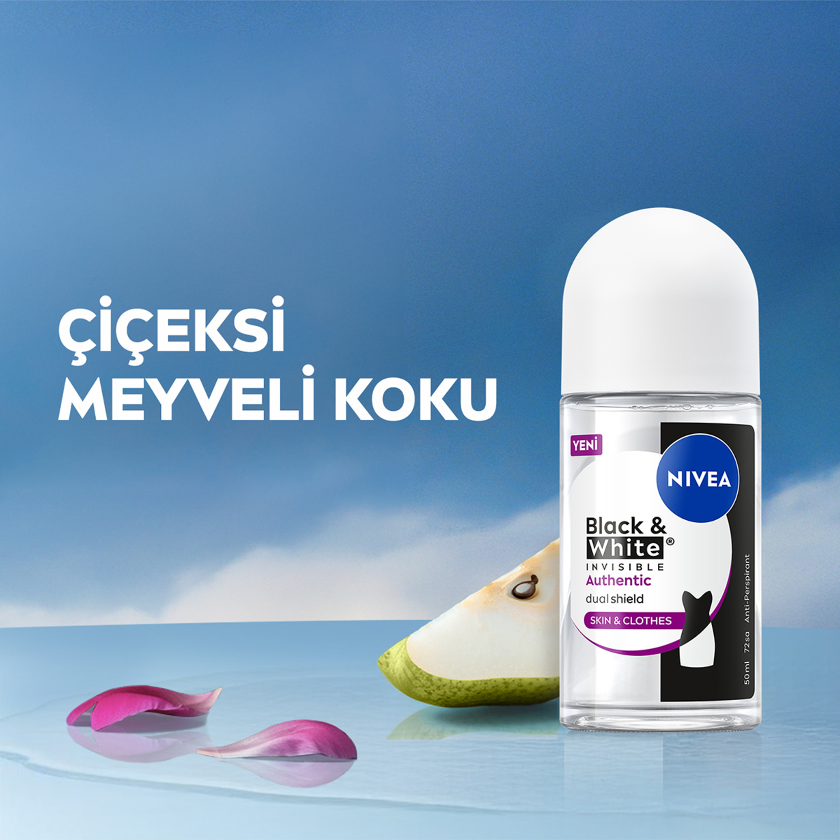 Nivea Kadın Roll-On Deodorant Black&White Invisible 50 Ml - Görsel 4