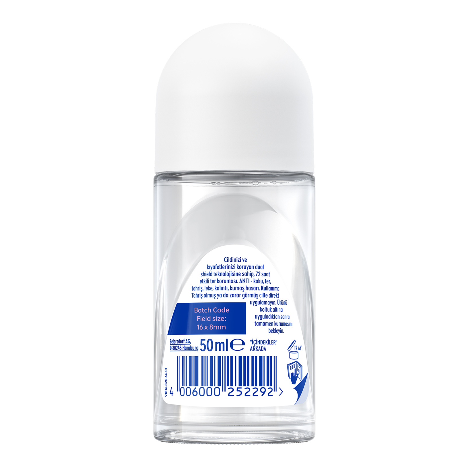 Nivea Kadın Roll-On Deodorant Black&White Invisible 50 Ml - Görsel 7