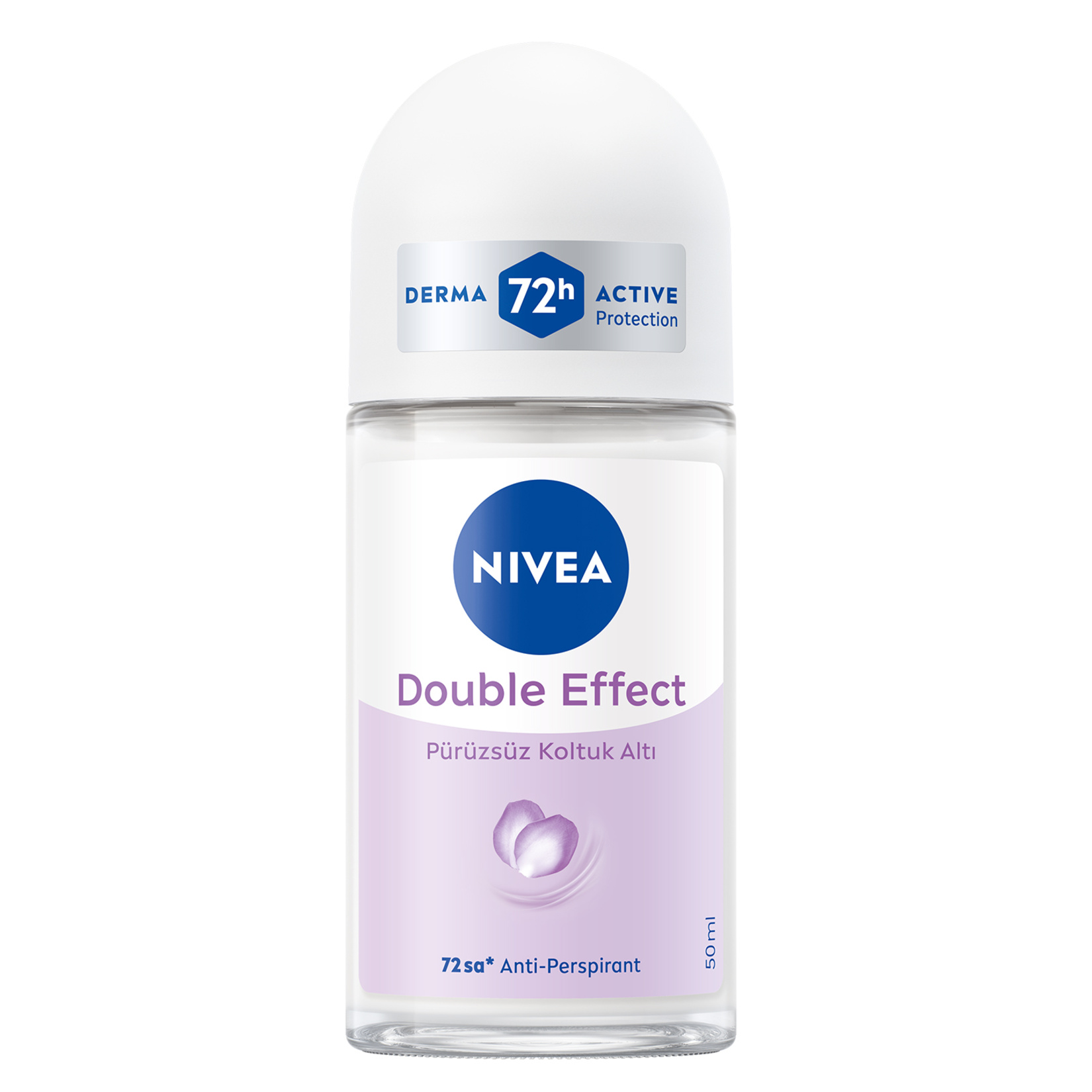 NIVEA Kadın Roll-on Deodorant Double Effect 72 Saat Anti-perspirant 50 Ml - Görsel 1