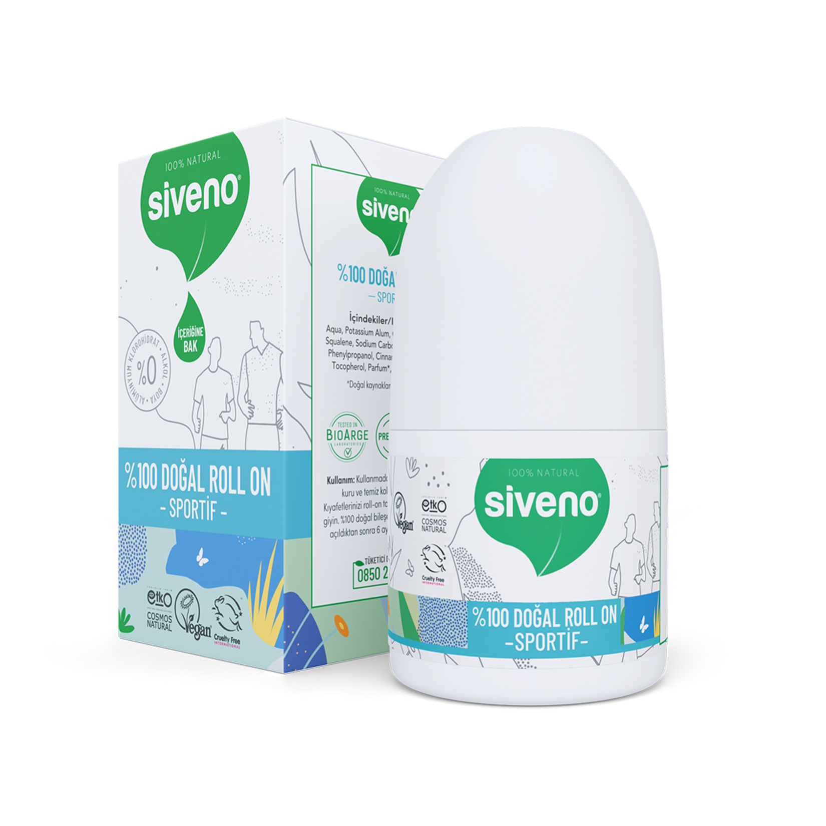 Siveno Doğal Roll-on - Sportive 50 Ml - Görsel 1