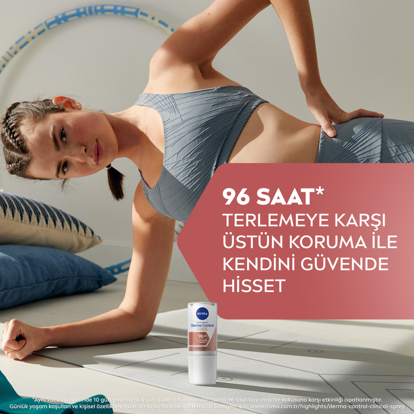 NIVEA Kadın Roll-on Deodorant Derma Control Clinical 50 Ml - Görsel 2