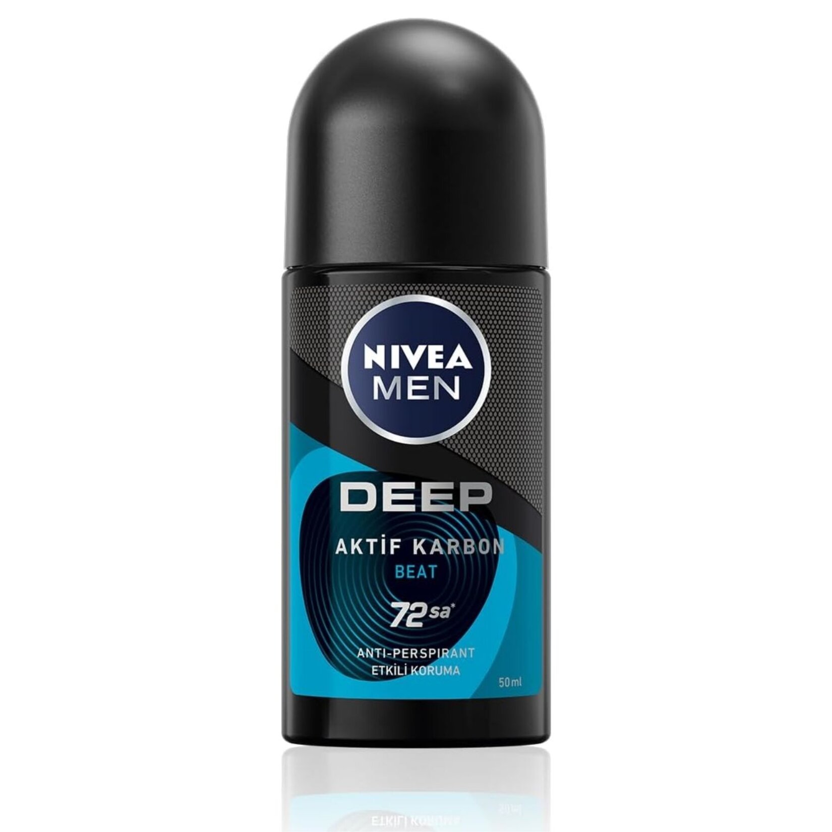 NIVEA MEN Erkek Roll-on Deodorant Deep Dimension Beat 50 ml - Görsel 1