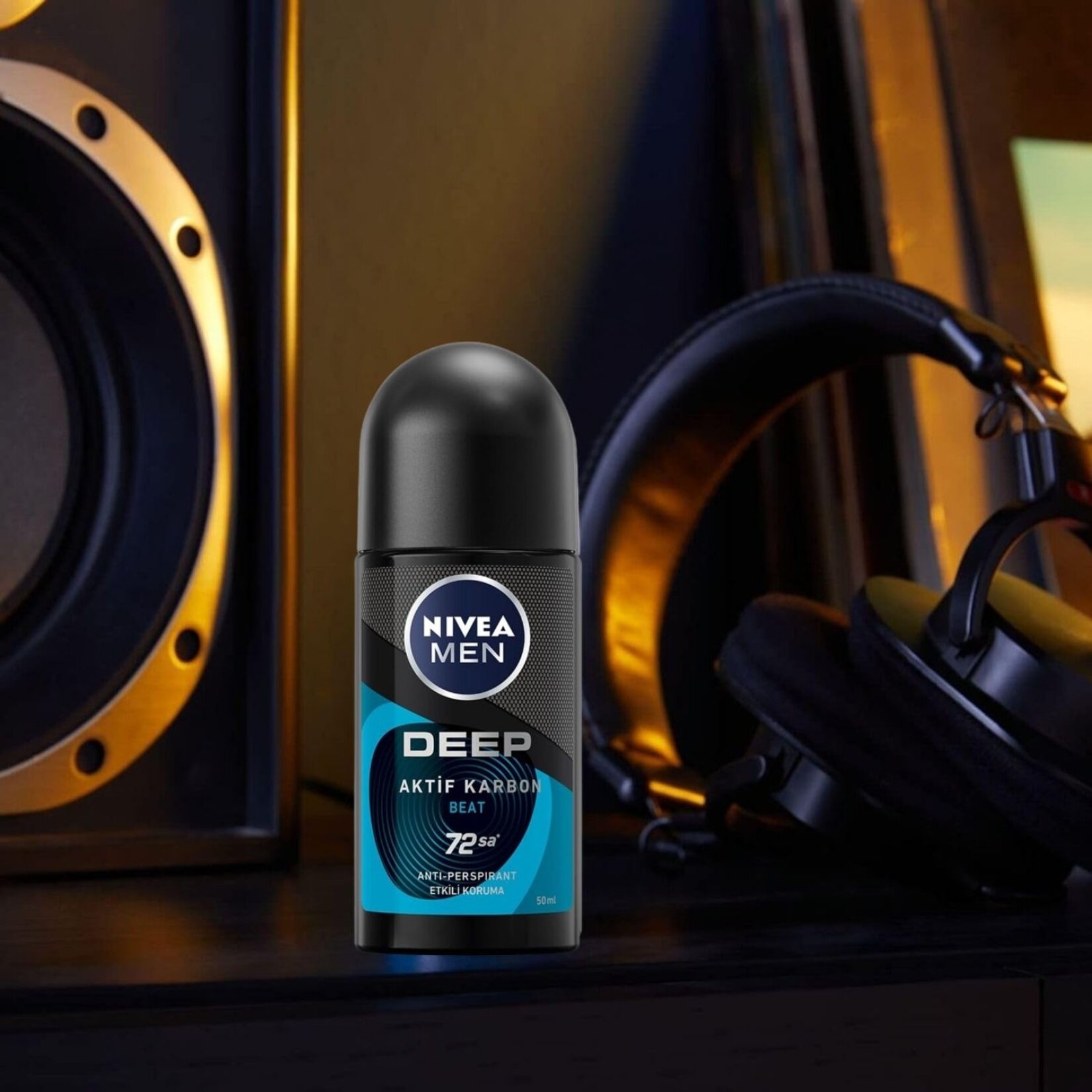 NIVEA MEN Erkek Roll-on Deodorant Deep Dimension Beat 50 ml - Görsel 3