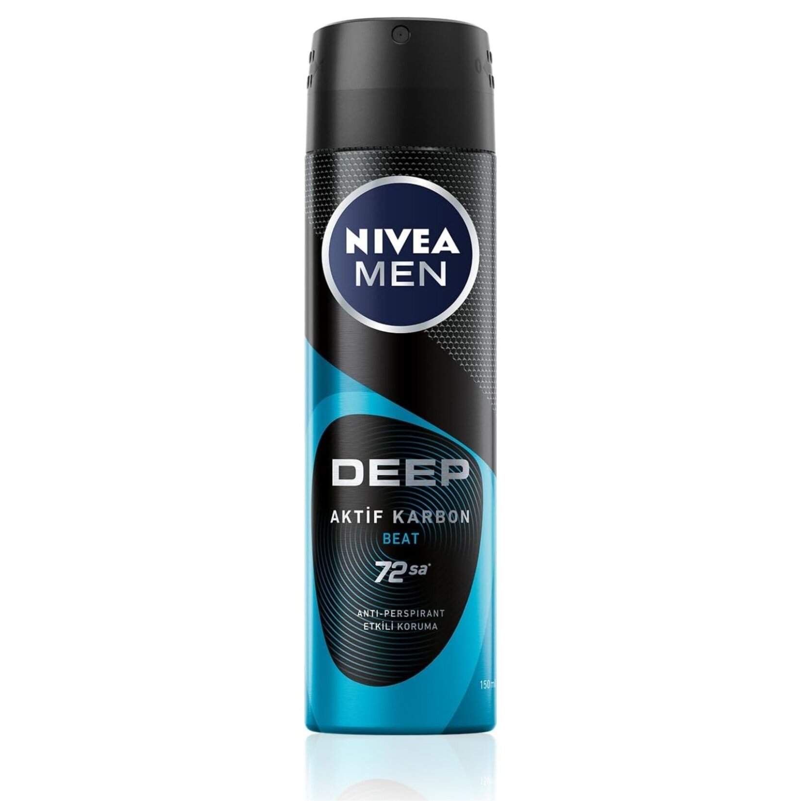 NIVEA MEN Erkek Sprey Deodorant Deep Dimension Beat 150 Ml - Görsel 1