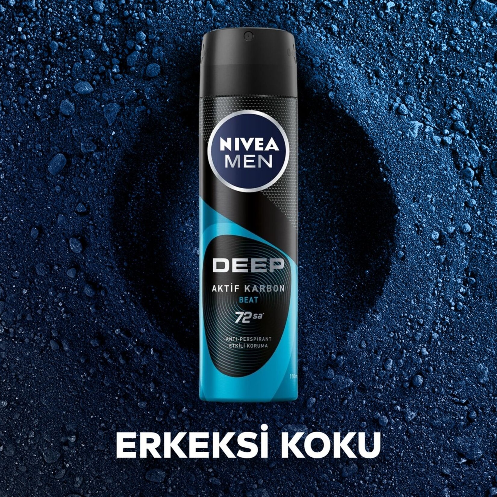 NIVEA MEN Erkek Sprey Deodorant Deep Dimension Beat 150 Ml - Görsel 3