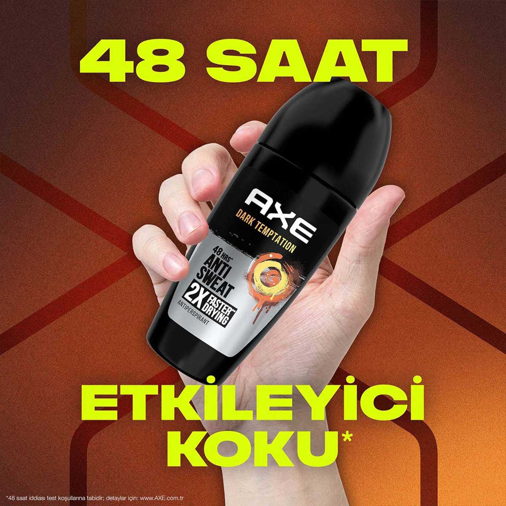Axe Erkek Roll On Deodorant Dark Temptation 48 Saat Etkileyici Koku 50 ml - Görsel 5