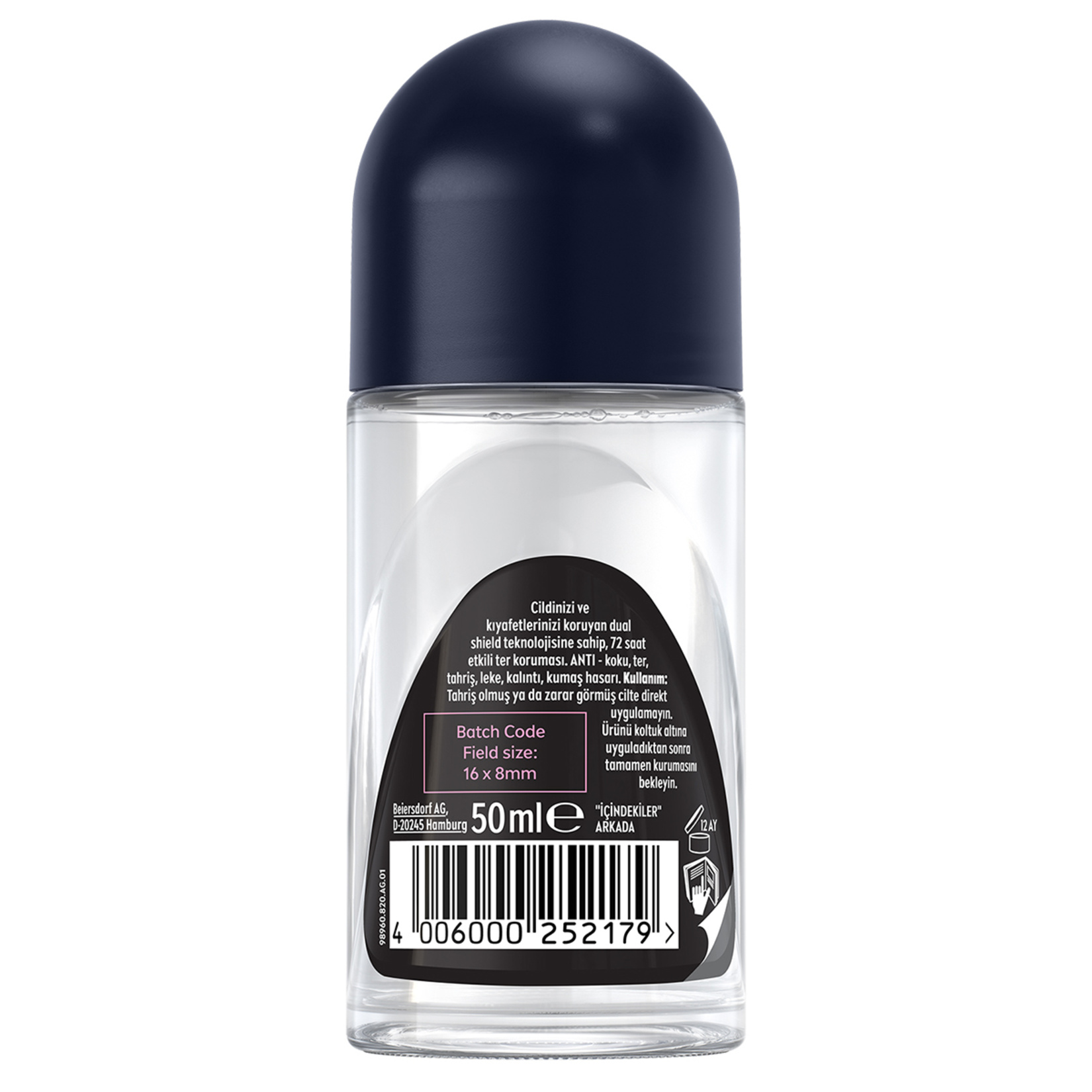Nivea Men Erkek Roll-On Deodorant Black & White Invisible 50 Ml - Görsel 7