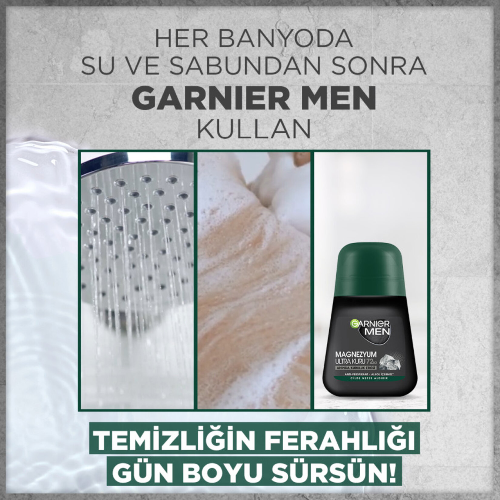 Garnier Men Magnezyum Roll-on Deodorant - Görsel 4