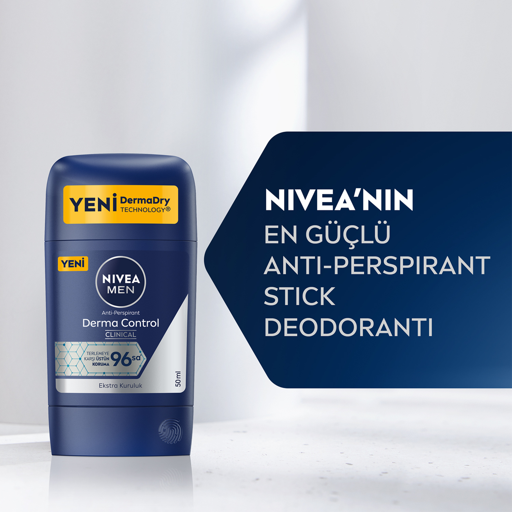 NIVEA MEN Roll-on deodorant Derma Control Clinical 96 saat Anti-perspirant  50 Ml - Görsel 5