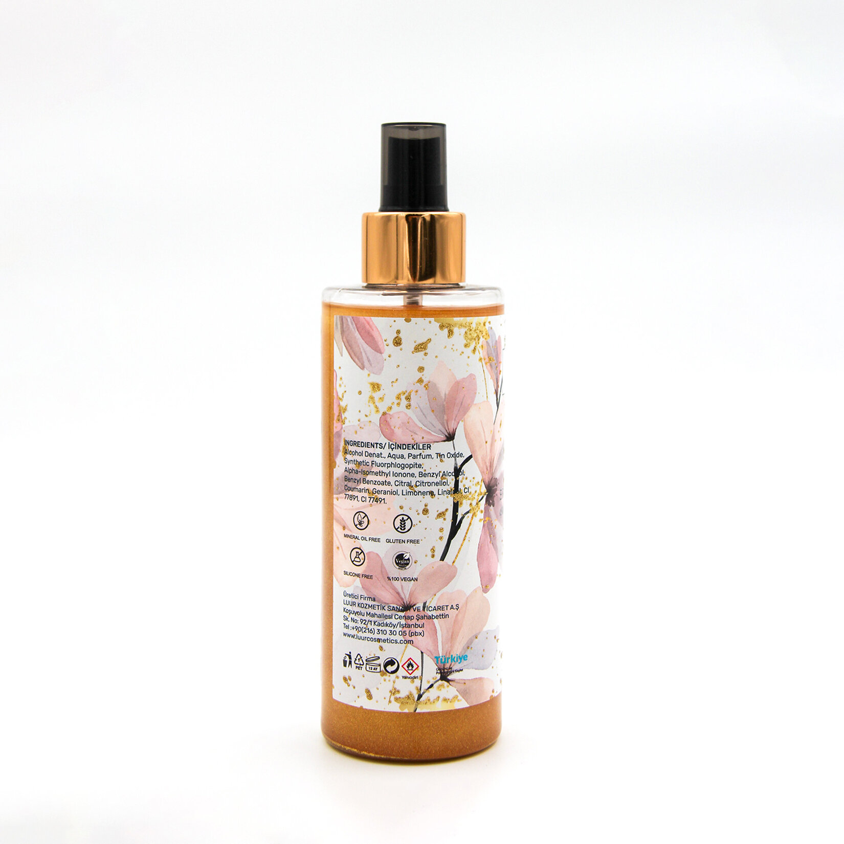 Luur Nancy Işıltılı Vücut Spreyi 200 Ml - Görsel 3