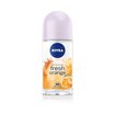 NIVEA Kadın Roll On Deodorant Fresh Orange, 48 Saat Anti-perspirant koruma, 50 ml - Görsel 1