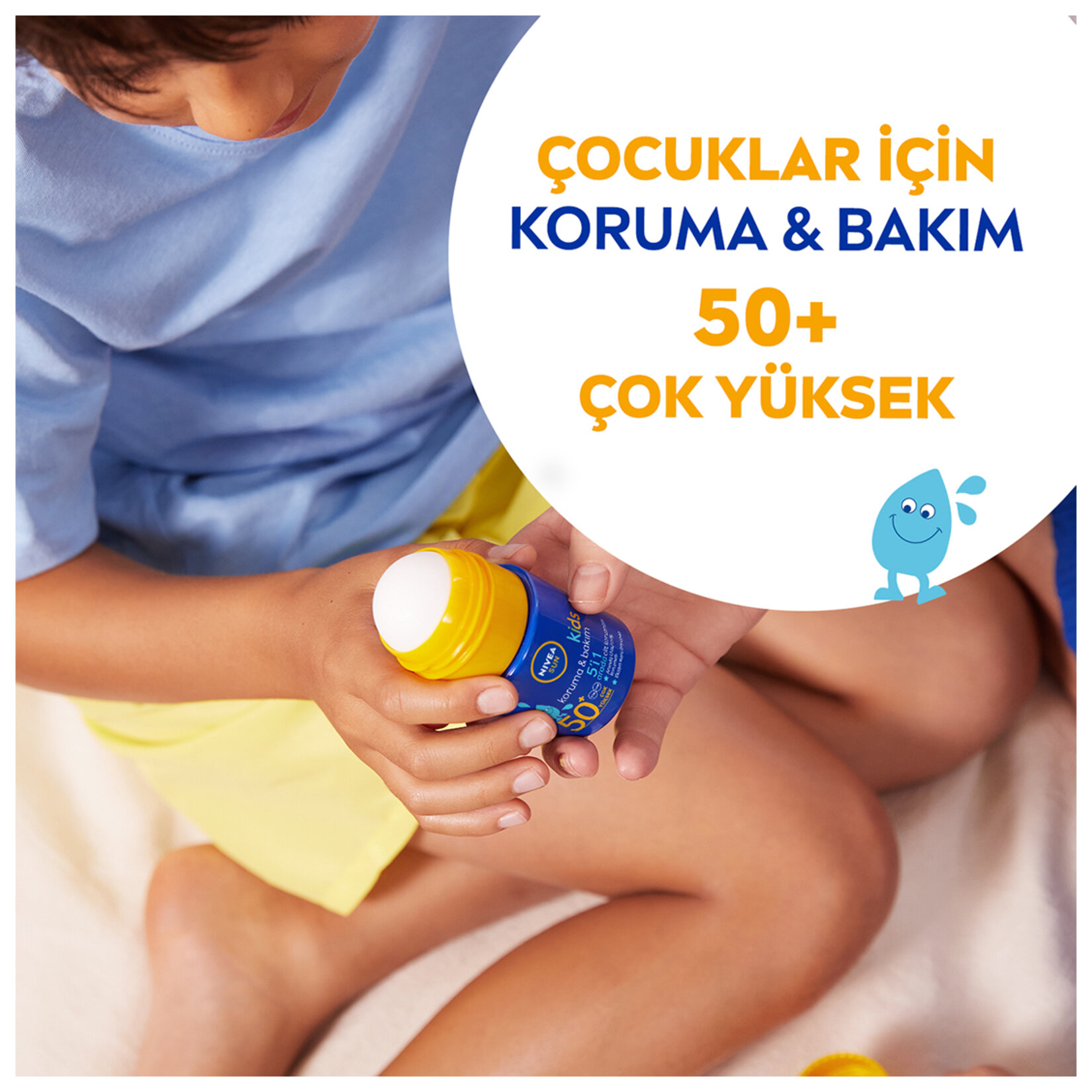 Nivea Sun Çocuklar İçin Koruma & Bakım Sağlayan Roll On SPF 50+ 50 ml - Görsel 2