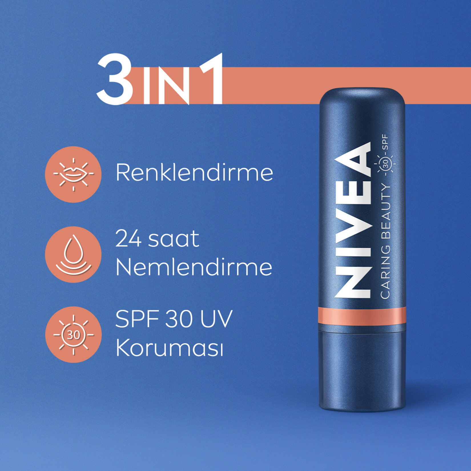 NIVEA Nude Renkli Dudak Bakım Kremi ve Nemlendirici 4.8 G - Görsel 2