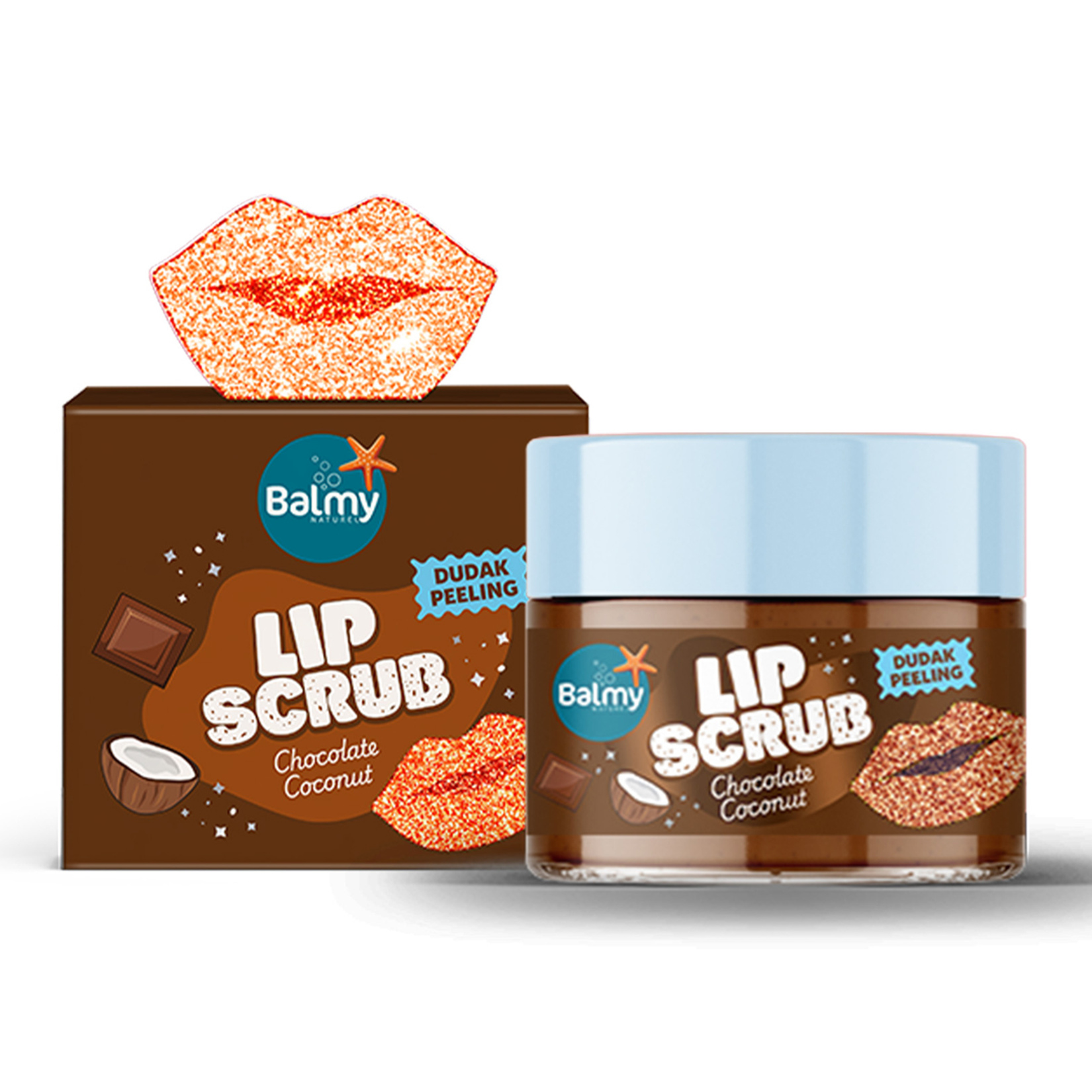 Balmy Naturel Lip Scrub Çikolata ve Hindistan Cevizi 30 G