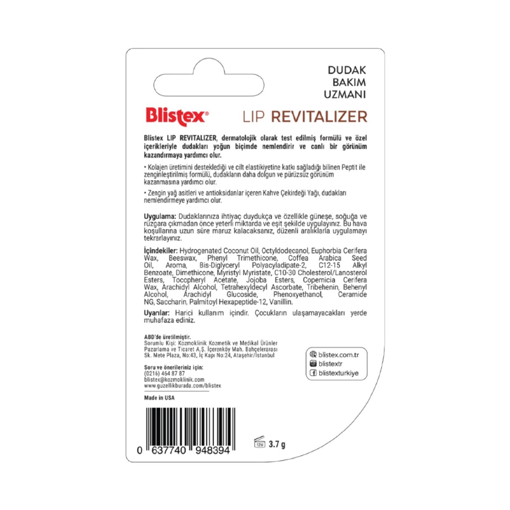Blistex Lip Revitalizer Dudak Kremi - Görsel 2