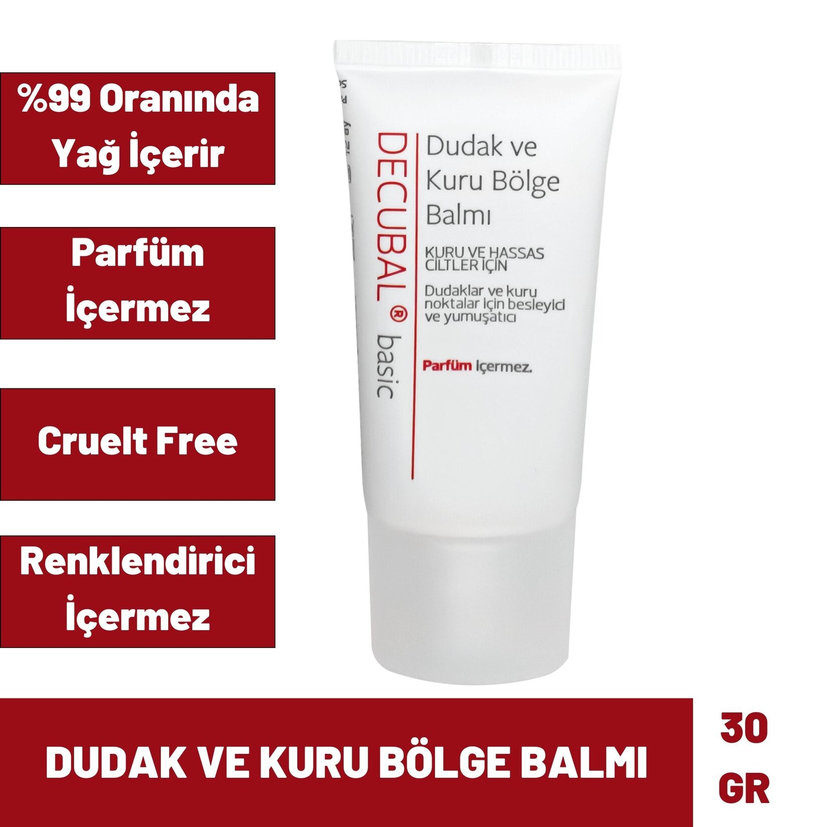 Decubal Dudak ve Kuru Bölge Balmı 30 Ml - Görsel 3