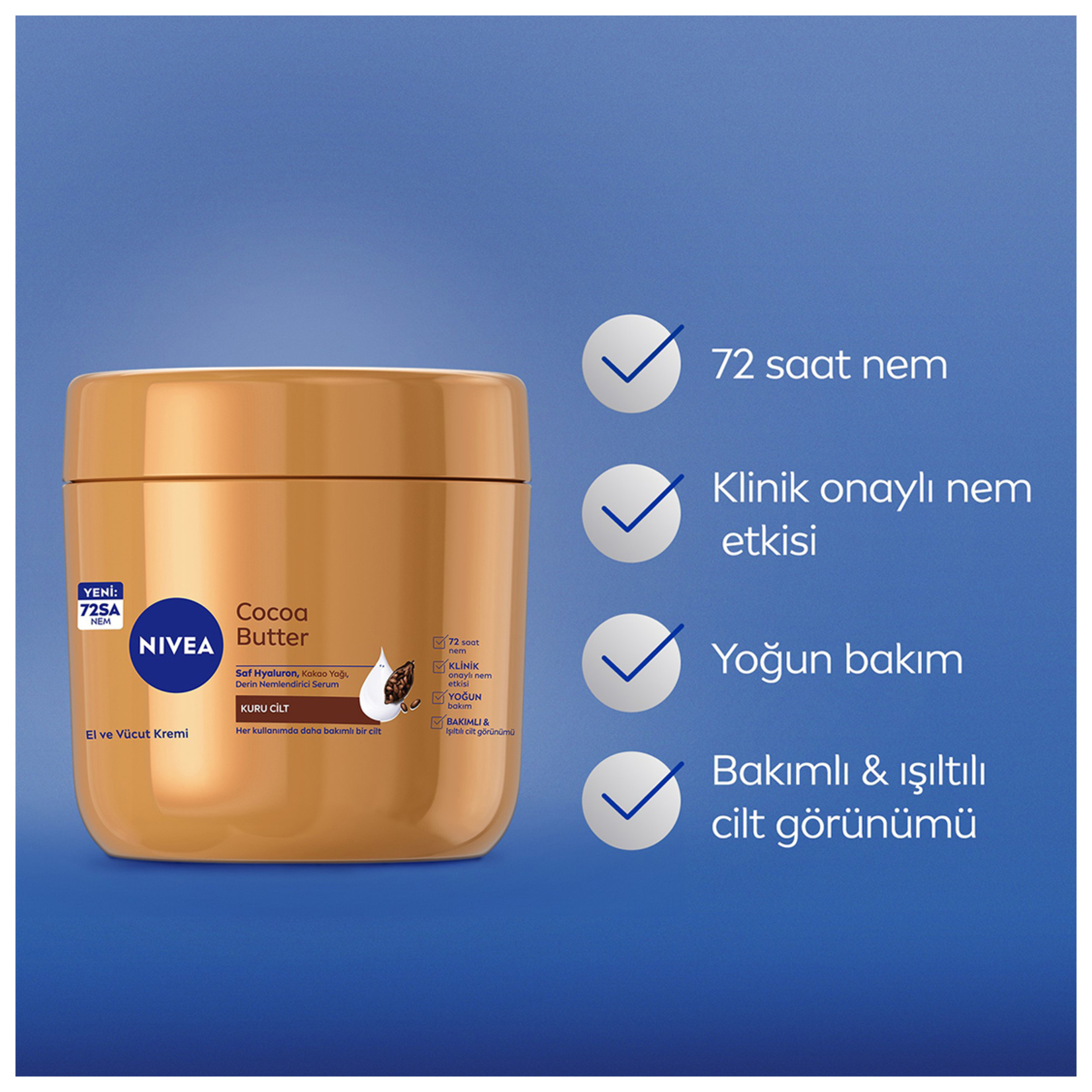 NIVEA Cocoa Butter El ve Vücut Kremi 400 Ml - Görsel 3