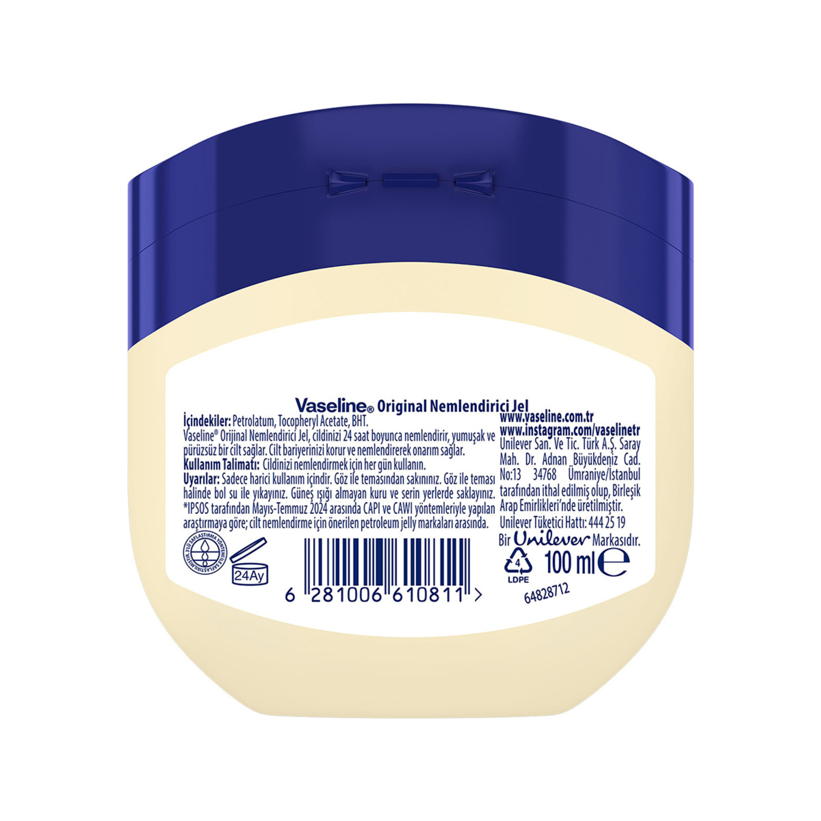 Vaseline Nemlendirici Jel Original 100 Ml - Görsel 5