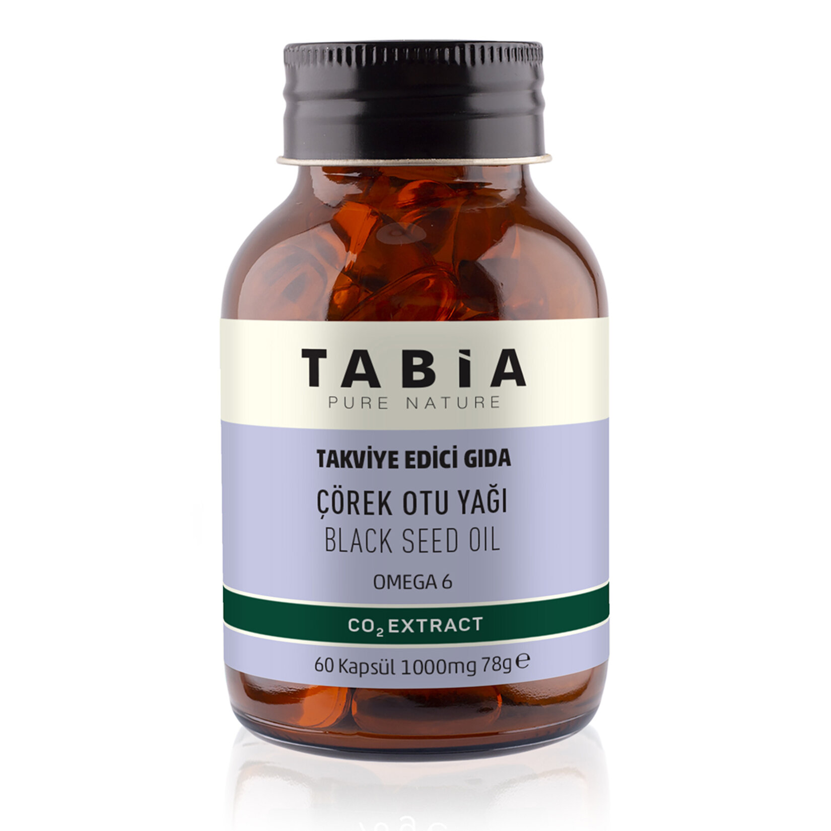 Tabia Pure Nature Çörek Otu Yağı 1000 Mg 60 Kapsül 78 G