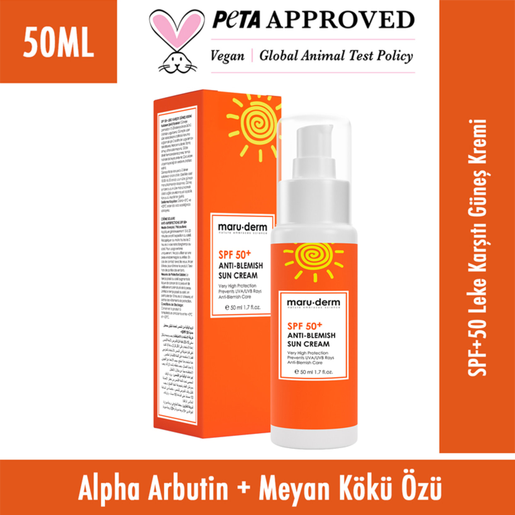 Maruderm Spf 50+ Leke Karşıtı Güneş Kremi 50 Ml - Görsel 2