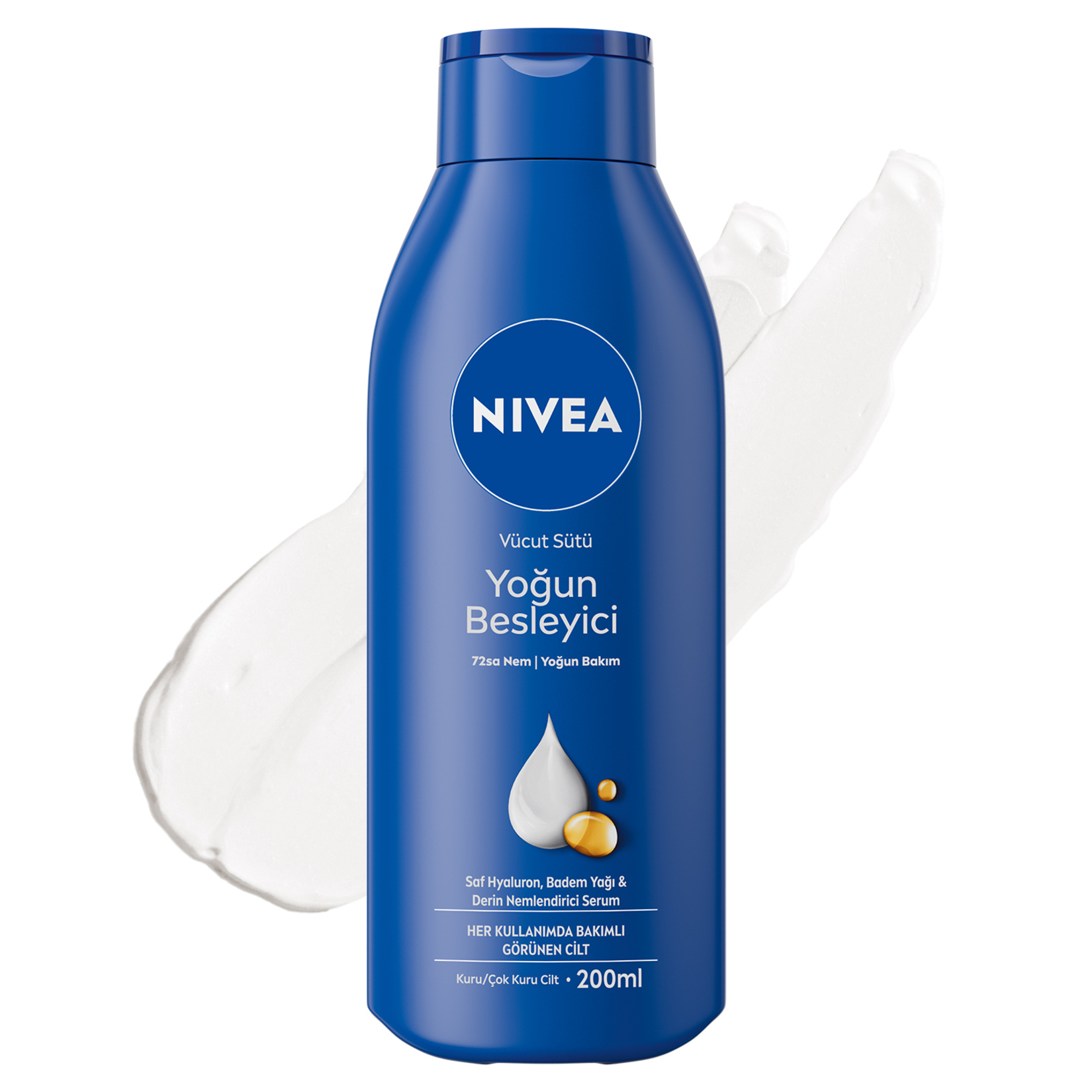 NIVEA Yoğun Besleyici ve Nemlendirici Vücut Sütü 200 Ml - Görsel 1