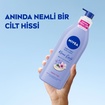 NIVEA Değerli Yağlar İçeren Vücut Losyonu Kiraz Çiçeği & Jojoba Yağı  400ml - Görsel 4