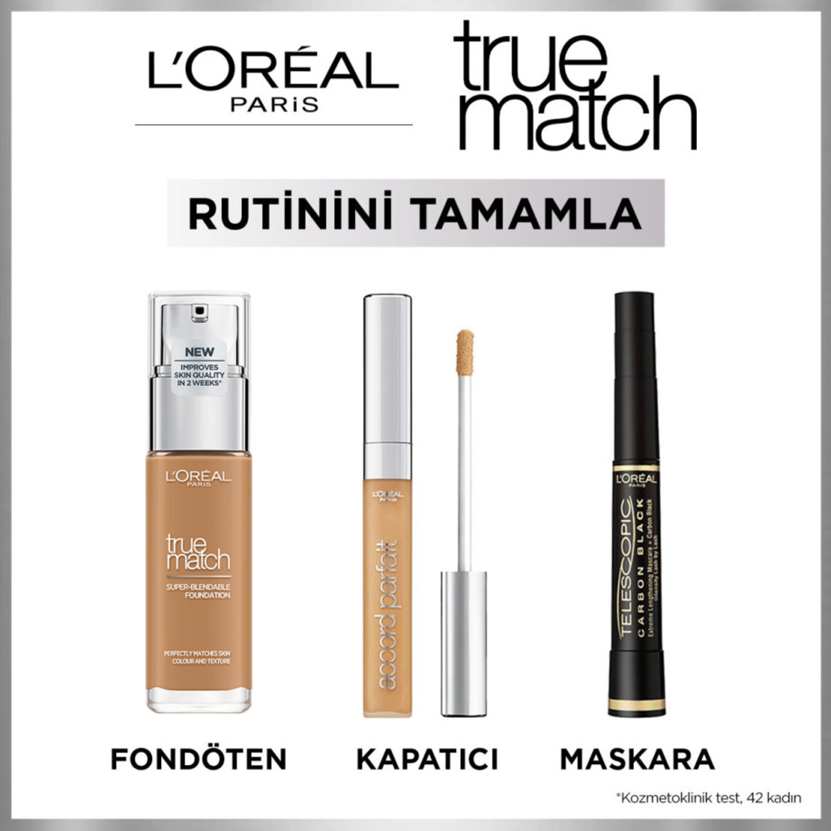 L'Oréal Paris True Match Bakım Yapan Fondöten - 7W Sıcak Alt Ton - Görsel 5