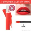 Maybelline New York Super Stay Matte Ink Likit Mat Ruj - 25 Heroine - Turuncu - Görsel 5