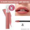 Maybelline New York Super Stay Matte Ink Likit Mat Ruj - 60 Poet - Nude - Görsel 5