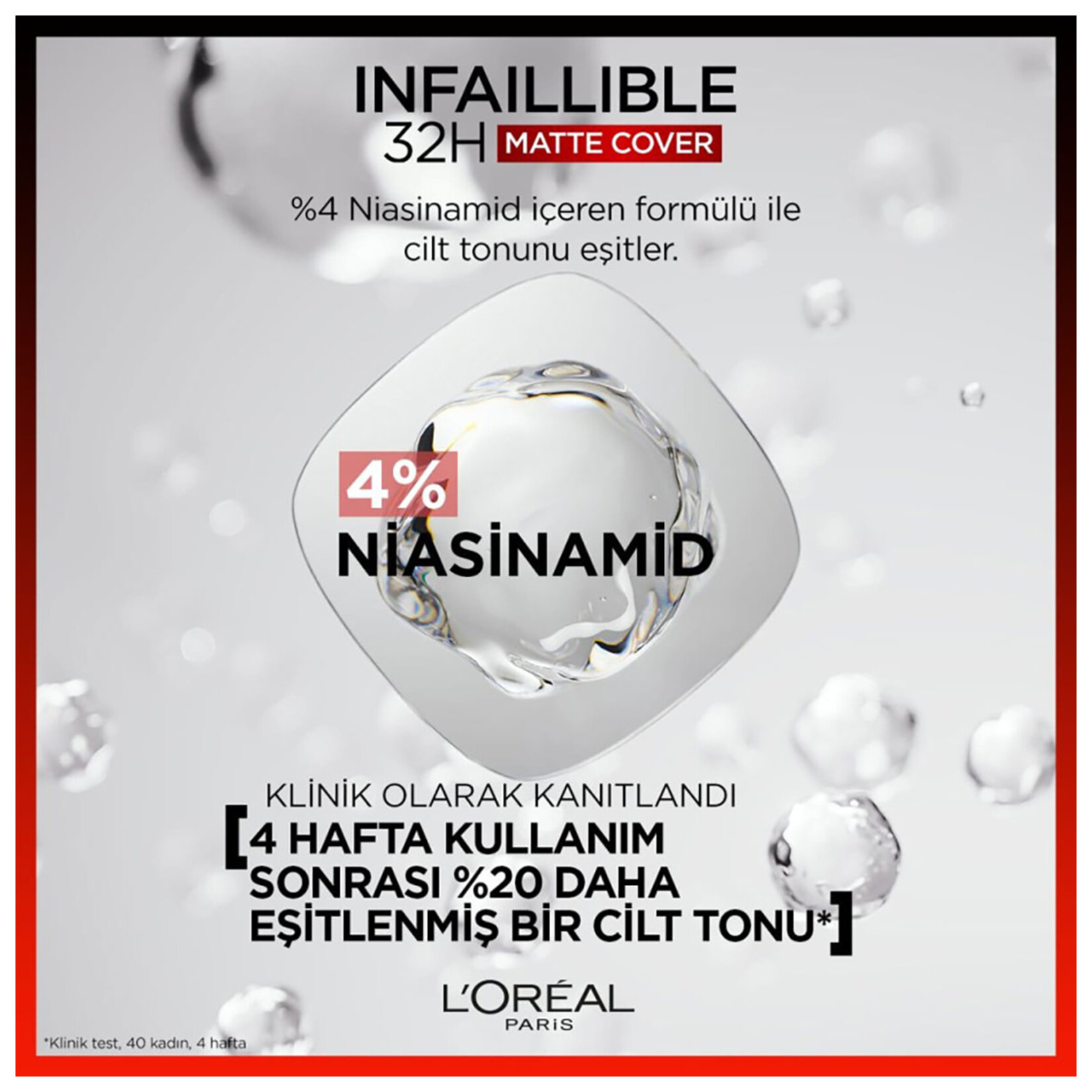 L'Oréal Paris Infaillible 24H Matte Cover Yüksek Kapatıcı Fondöten - 25 Rose Ivory - Görsel 4