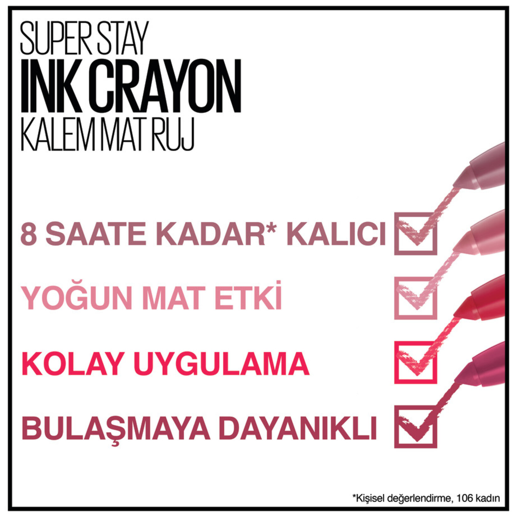 Maybelline New York Super Stay Ink Crayon Kalem Mat Ruj - 20 Enjoy the View - Görsel 4