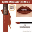 Maybelline New York Super Stay Matte Ink Likit Mat Ruj - 270 Cocoa Connoisseur - Görsel 5