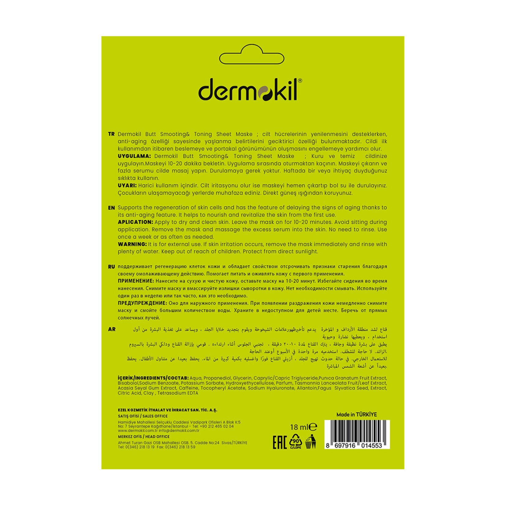 Dermokil Kalça İçin Kağıt Maske 18 Ml - Görsel 2