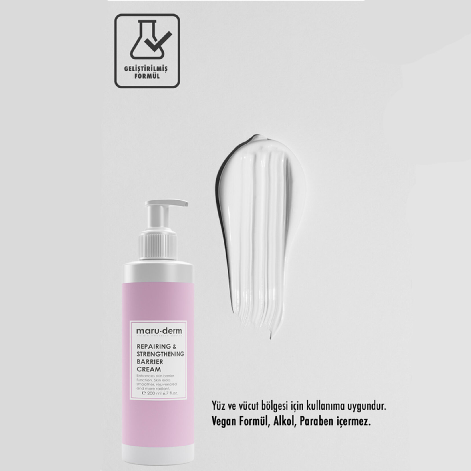 Maruderm Bariyer Onarıcı Ceramide Cilt Bakım Krem 200Ml - Görsel 3
