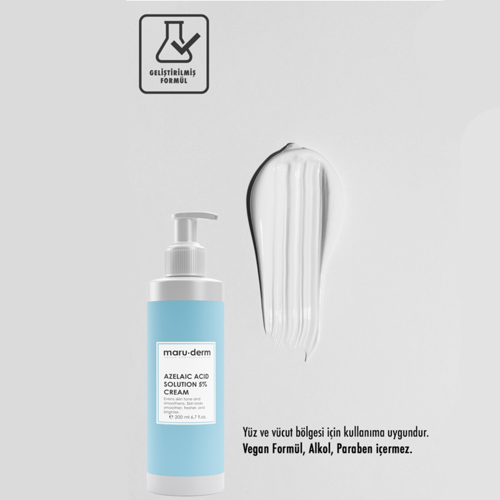 Maruderm Azelaik Asit %5 Cilt Bakım Kremi 200 Ml - Görsel 3