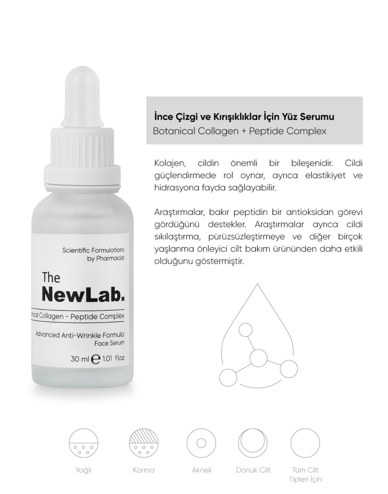 The Newlab Kırışıklık Karşıtı Argireline Serum 30Ml - Görsel 3