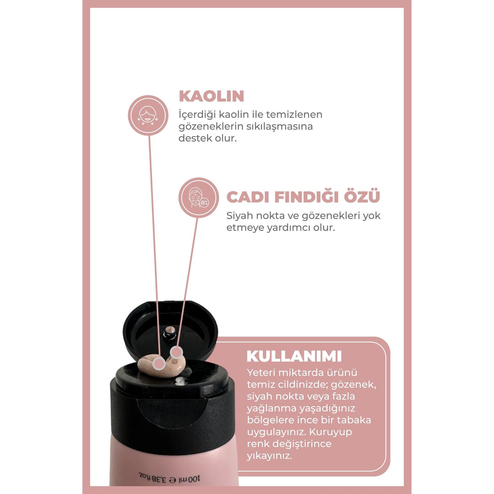 the fair. Creamy Kaolin  Vegan Kil Maskesi 100 ML - Görsel 3