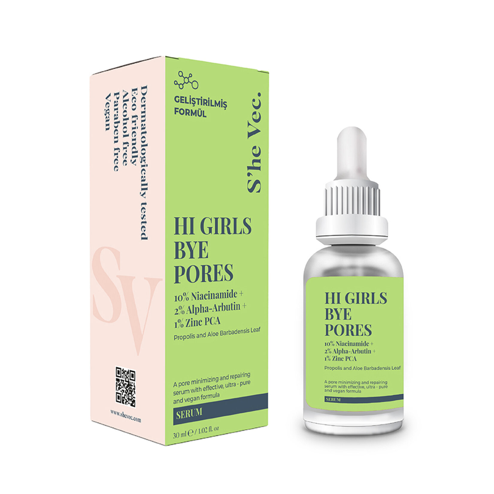 S'he Vec. Leke Karşıtı Serum Hi Girls Bye Pores 30 Ml