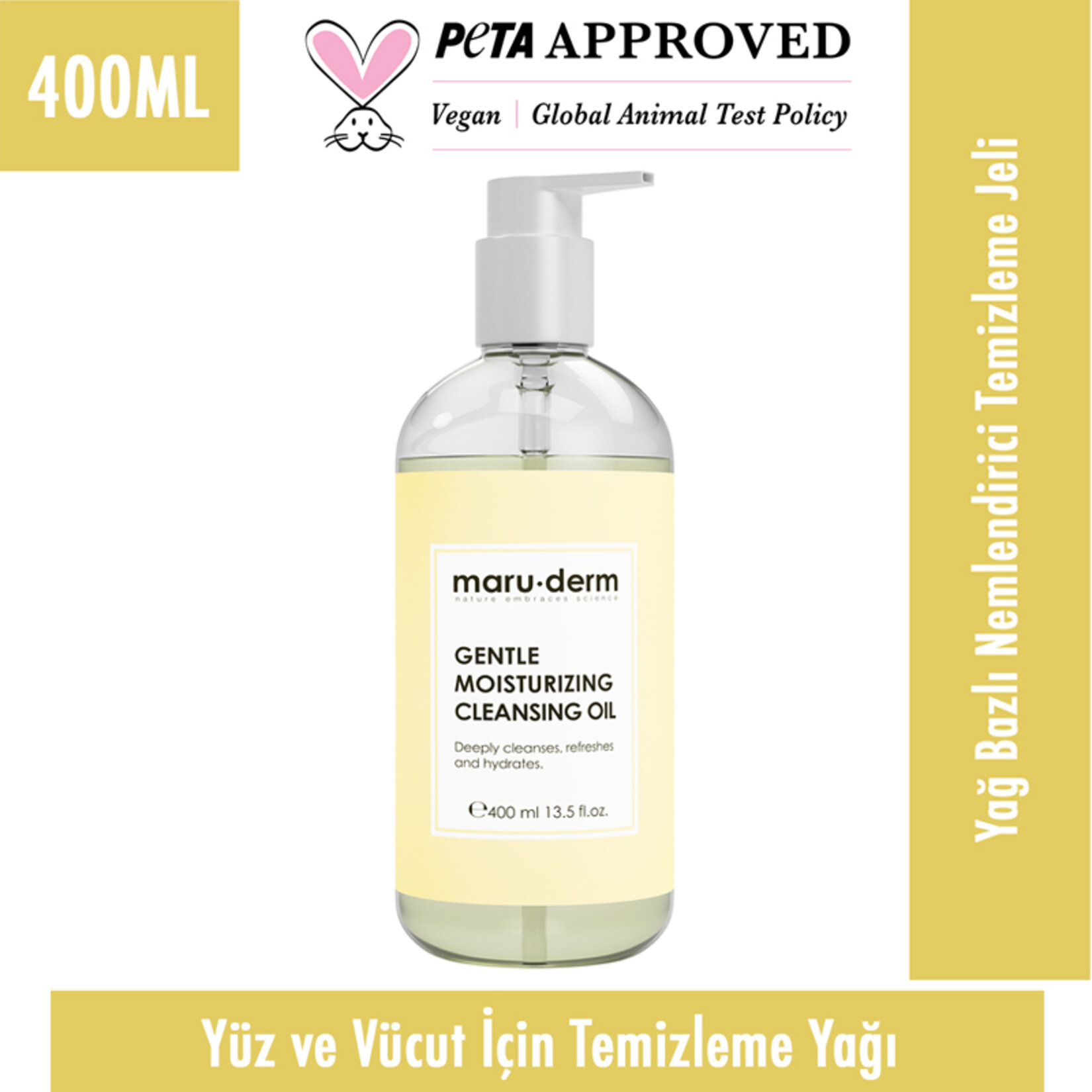 Maruderm Yağ Bazlı Temizleyici 400 Ml - Görsel 2