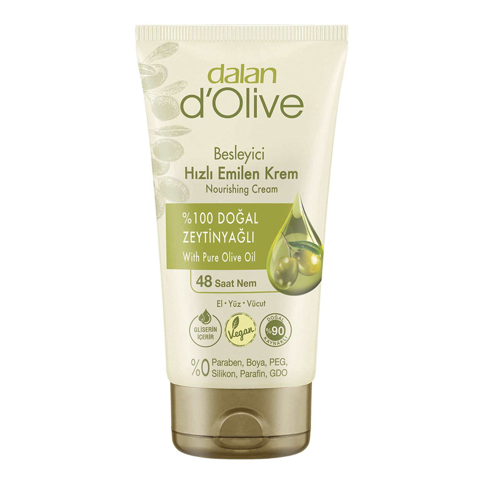 Dalan D'olive Hızlı Emilen Besleyici Krem 60 Ml
