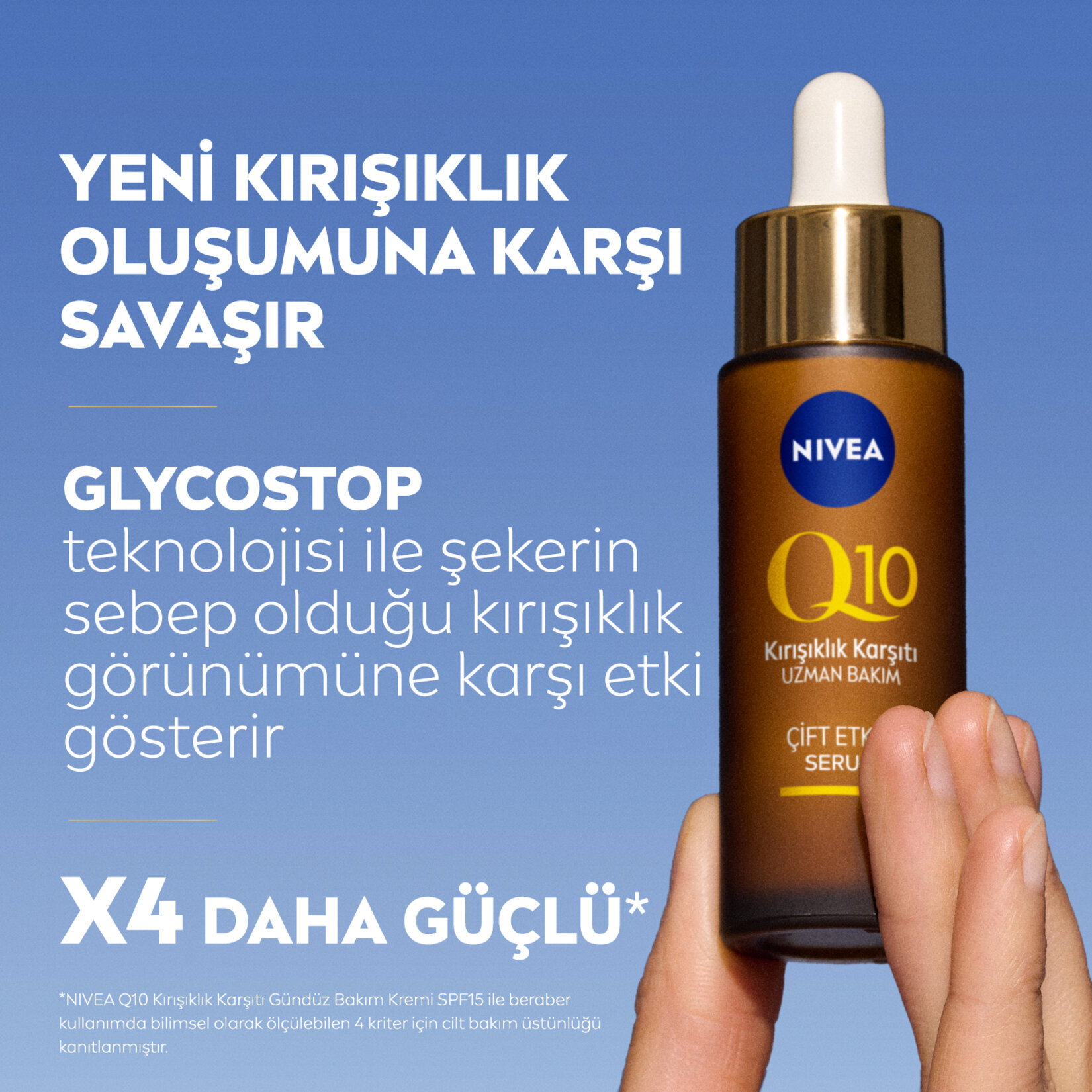 NIVEA Q10 Kırışıklık Karşıtı Çift Etkili Cilt Serumu 30ml - Görsel 3