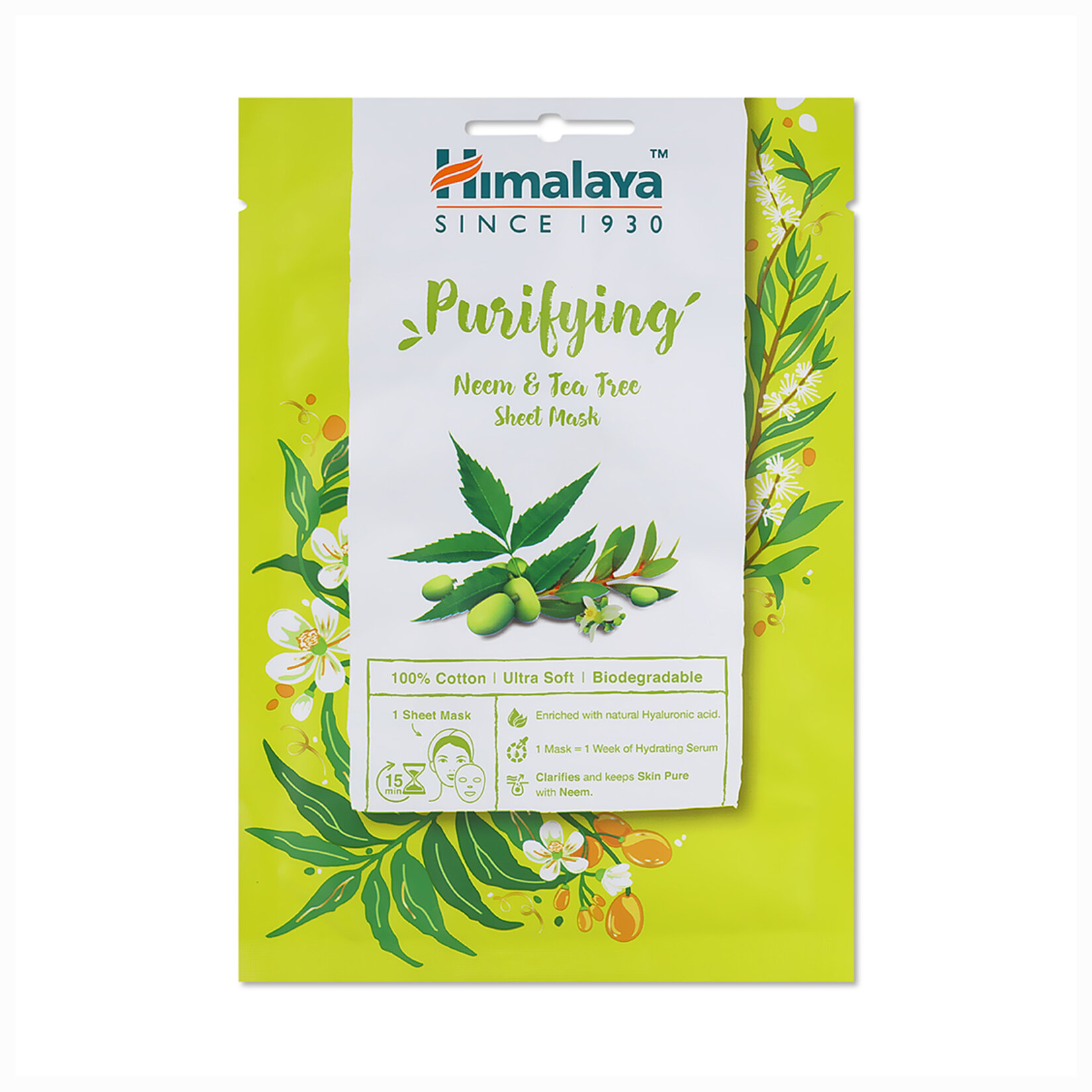Himalaya Arındırıcı Neem & Çay Ağacı Kağıt Maske 30Ml