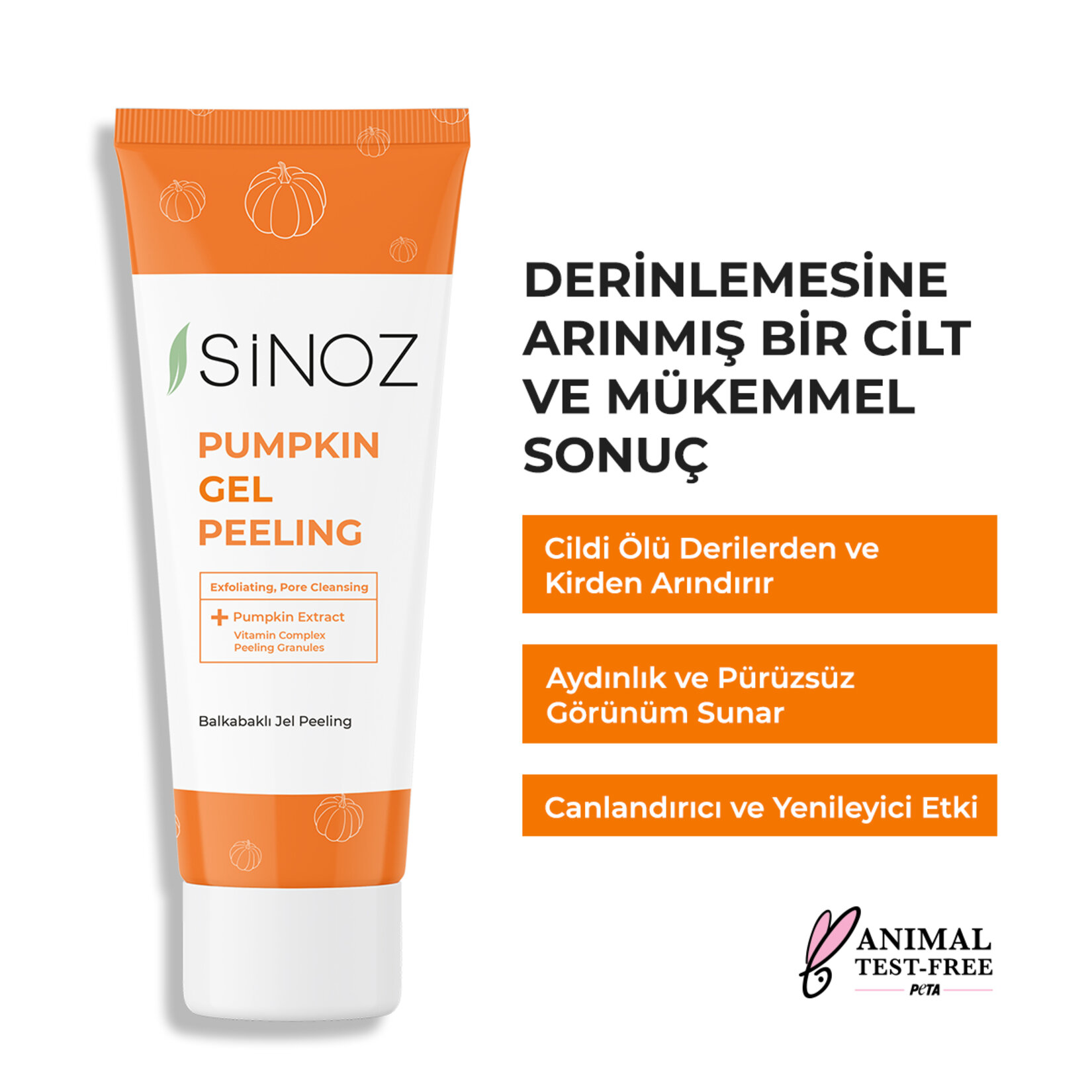 Sinoz Pumpkin Gel Peeling 100 Ml - Görsel 2