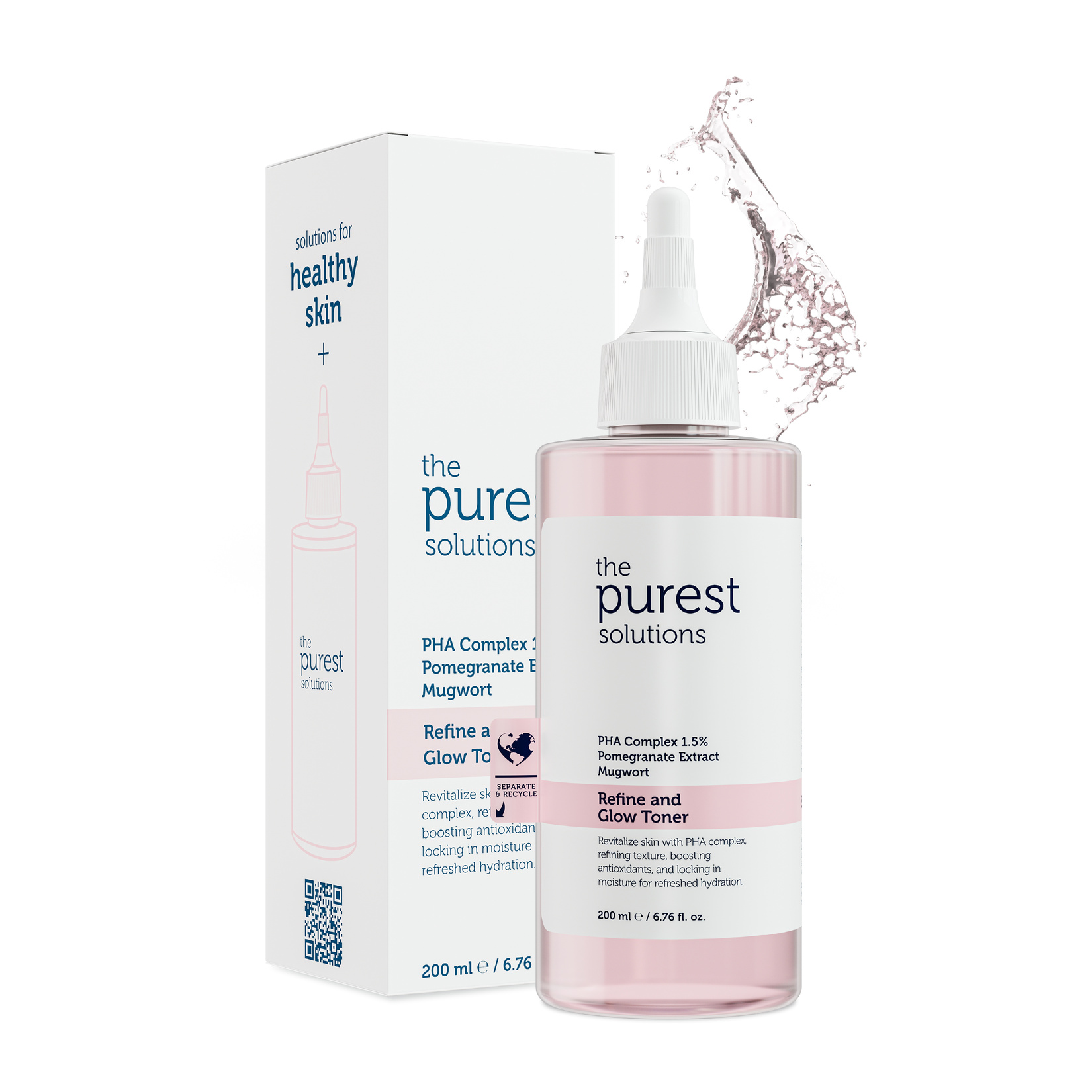 The Purest Solutions Refine And Glaw Toner 200 Ml - Görsel 1