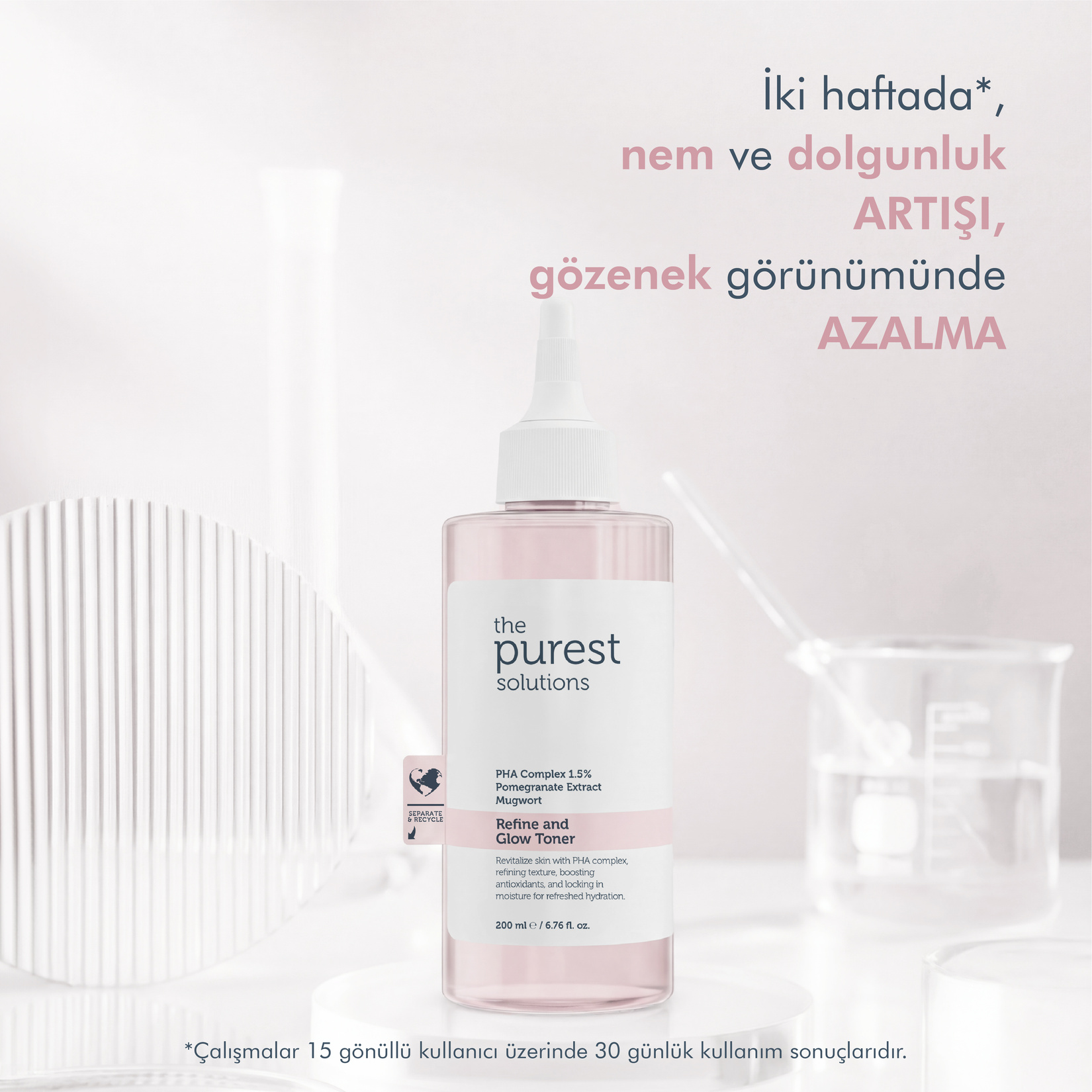 The Purest Solutions Refine And Glaw Toner 200 Ml - Görsel 3