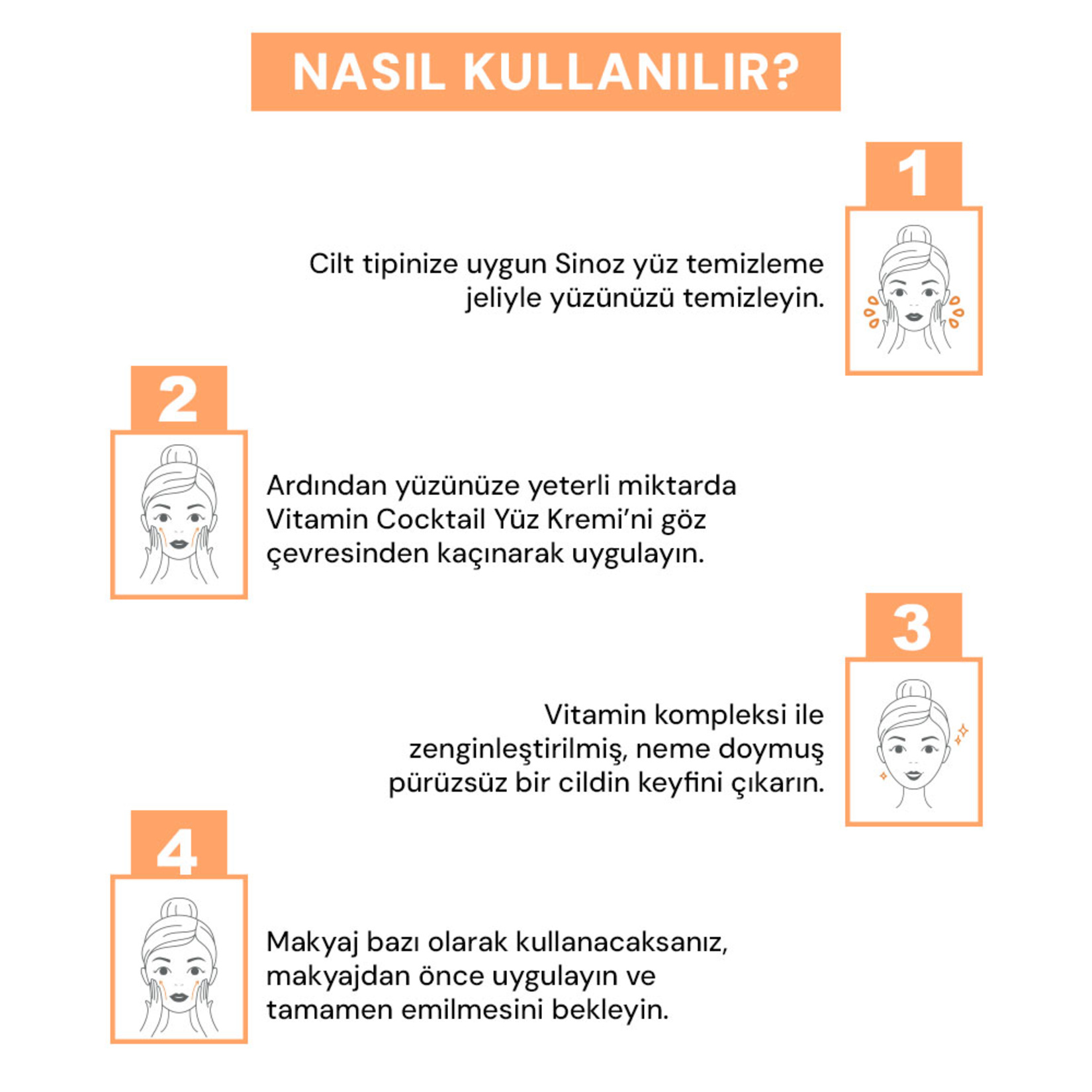 Sinoz Vitamin Cocktail Nemlendirici Yüz Kremi 50 Ml - Görsel 5