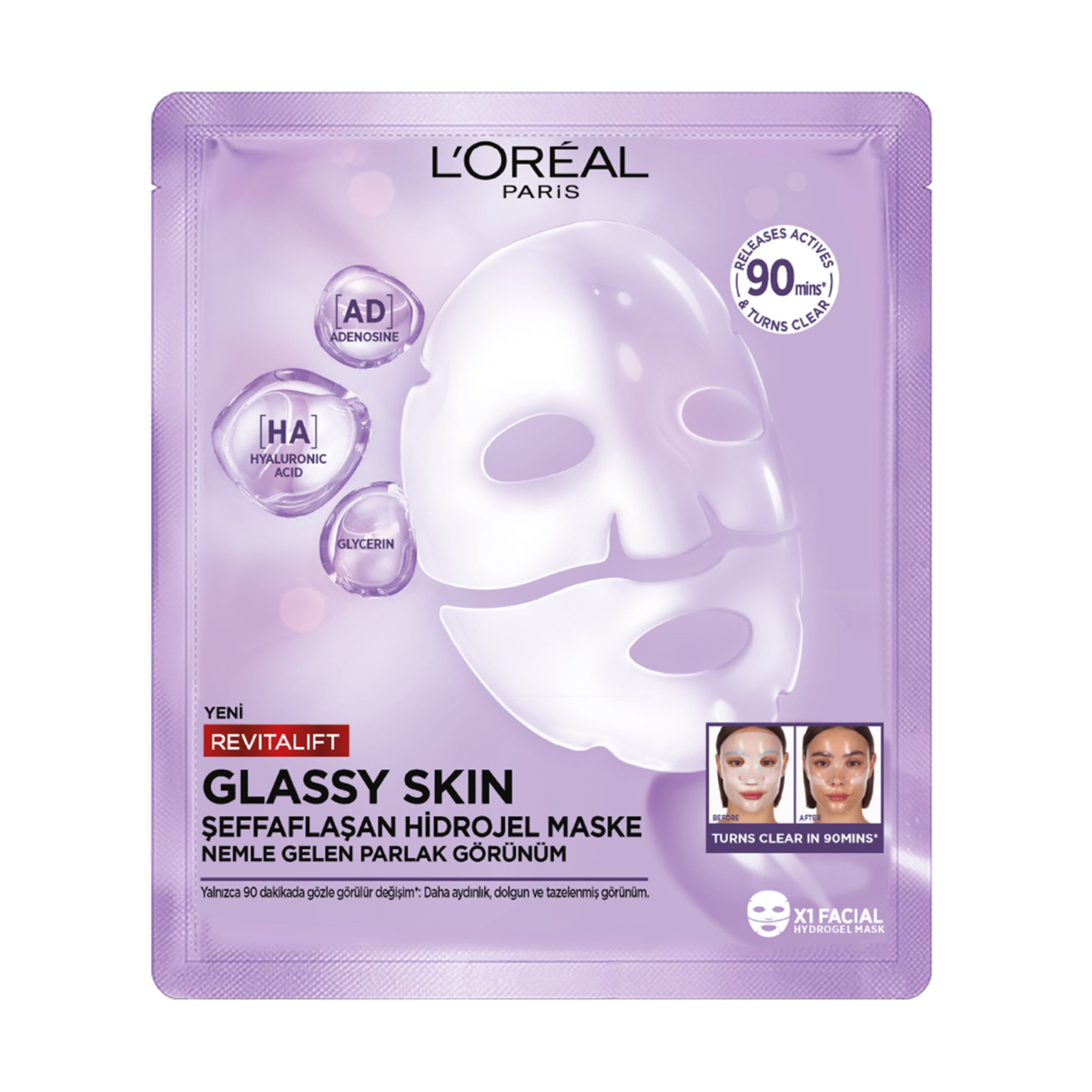 L'Oréal Paris Revitalift Glassy Hidrojel Mask 25 G