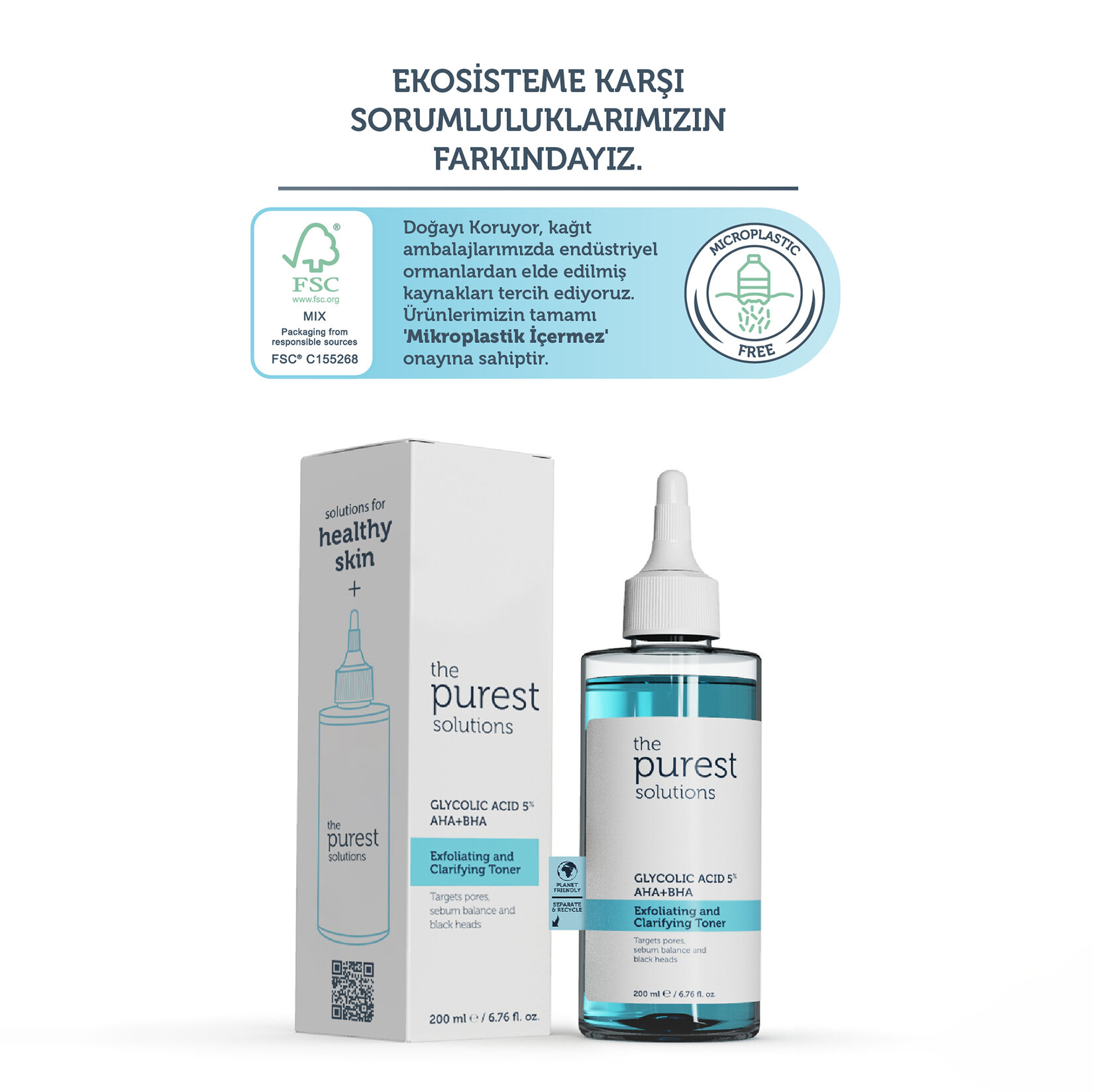 The Purest Solutions Glycolic  Acid  %5 Aha+Bha 200 Ml - Görsel 5