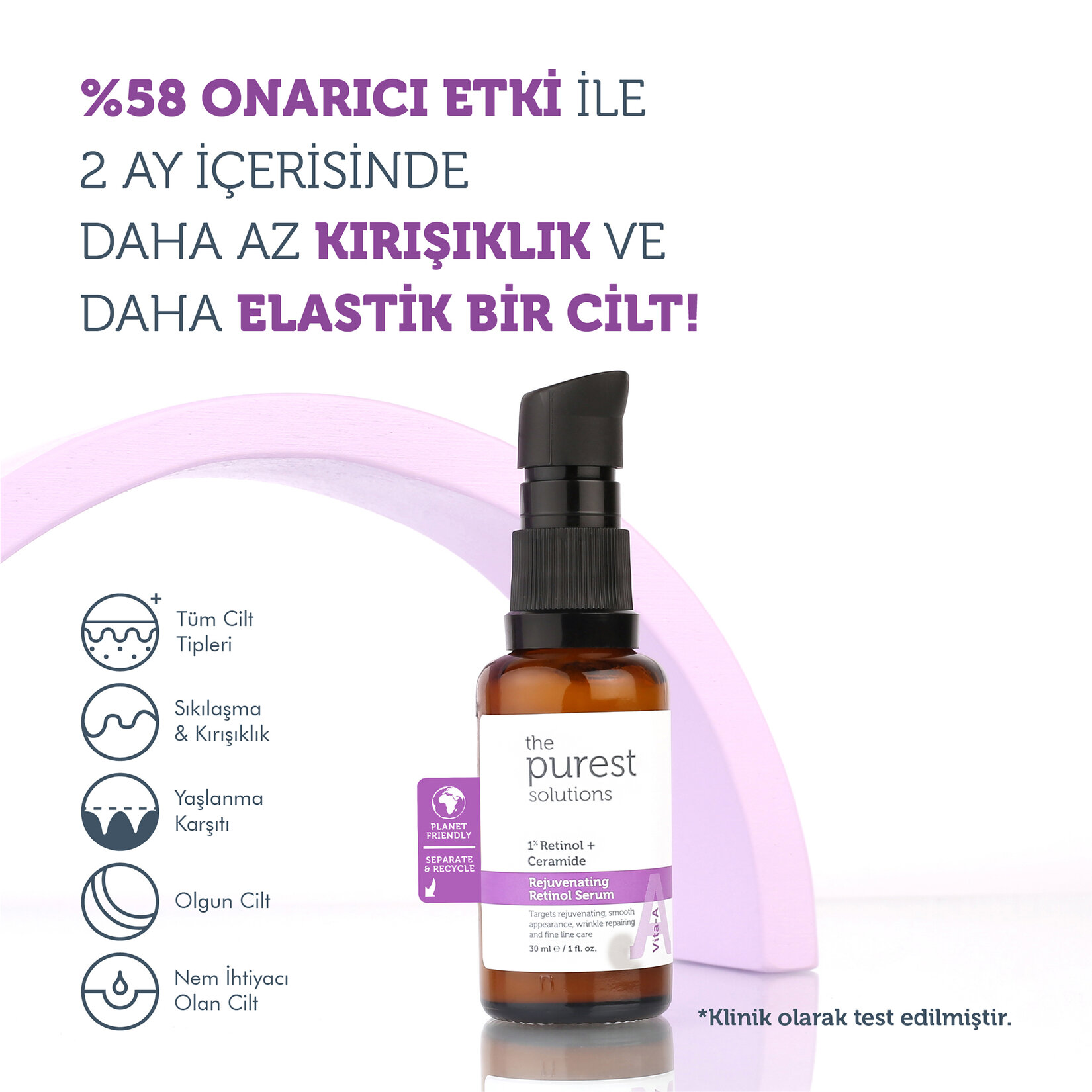 The Purest Solutions Onarıcı Retinol Serum 30 ml - Görsel 2